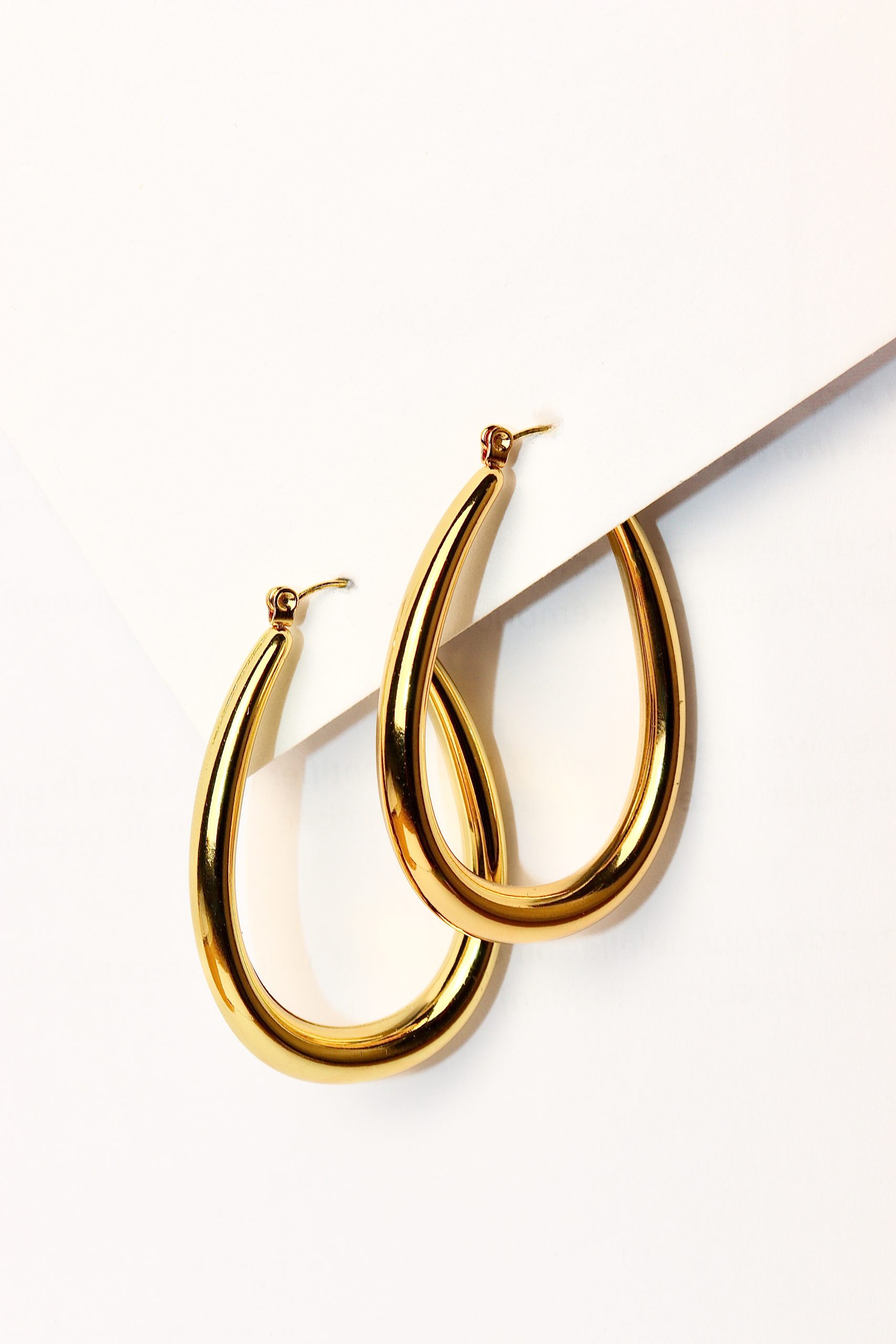 Boucles d'oreilles créoles oval