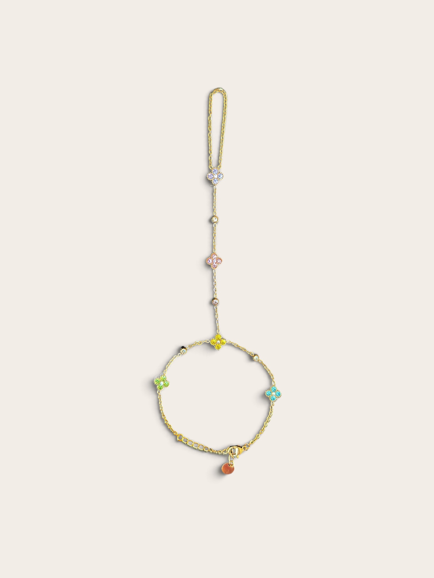 Chaîne de main multicolore