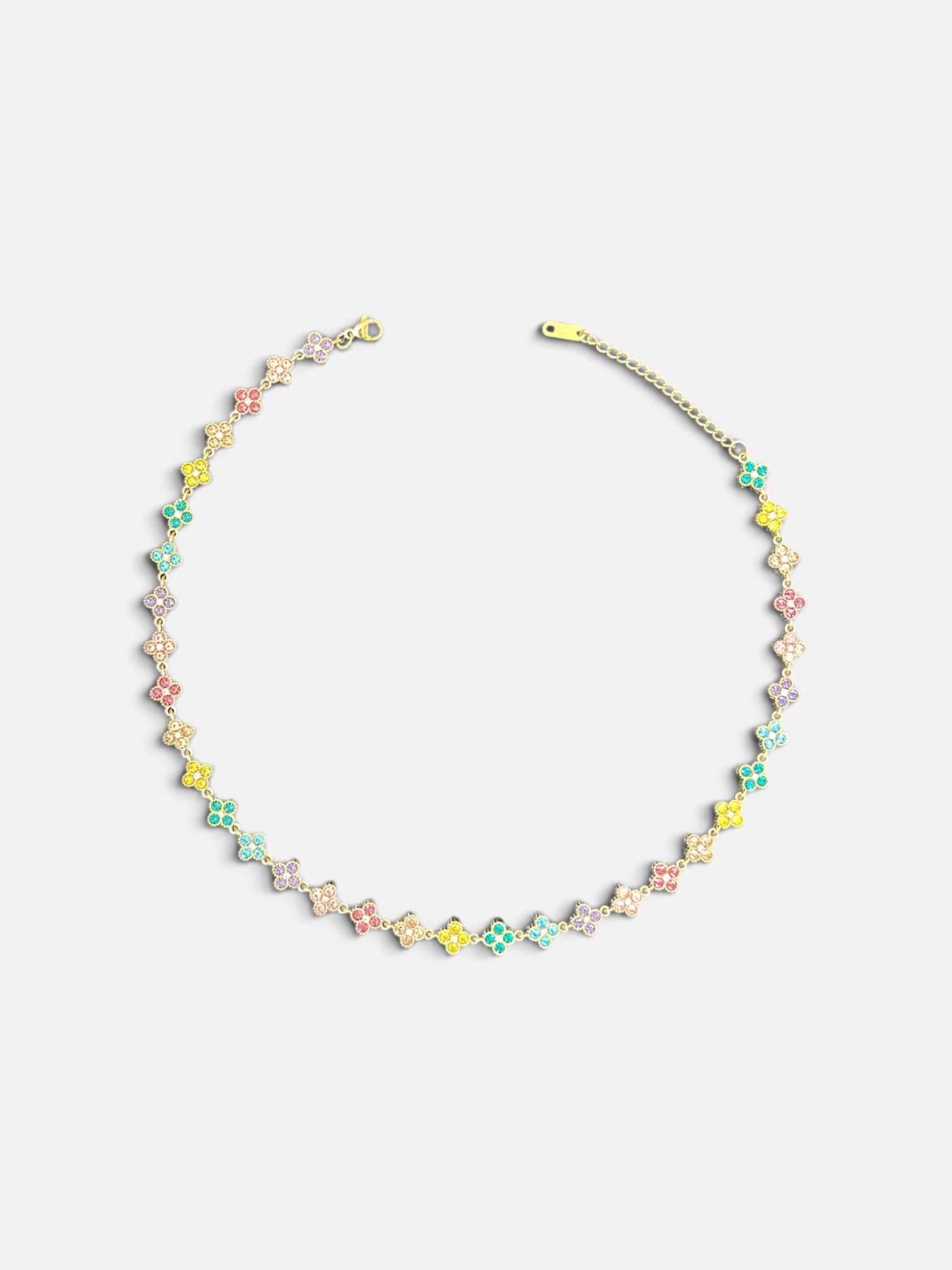 Collier Fleurs Multicolores