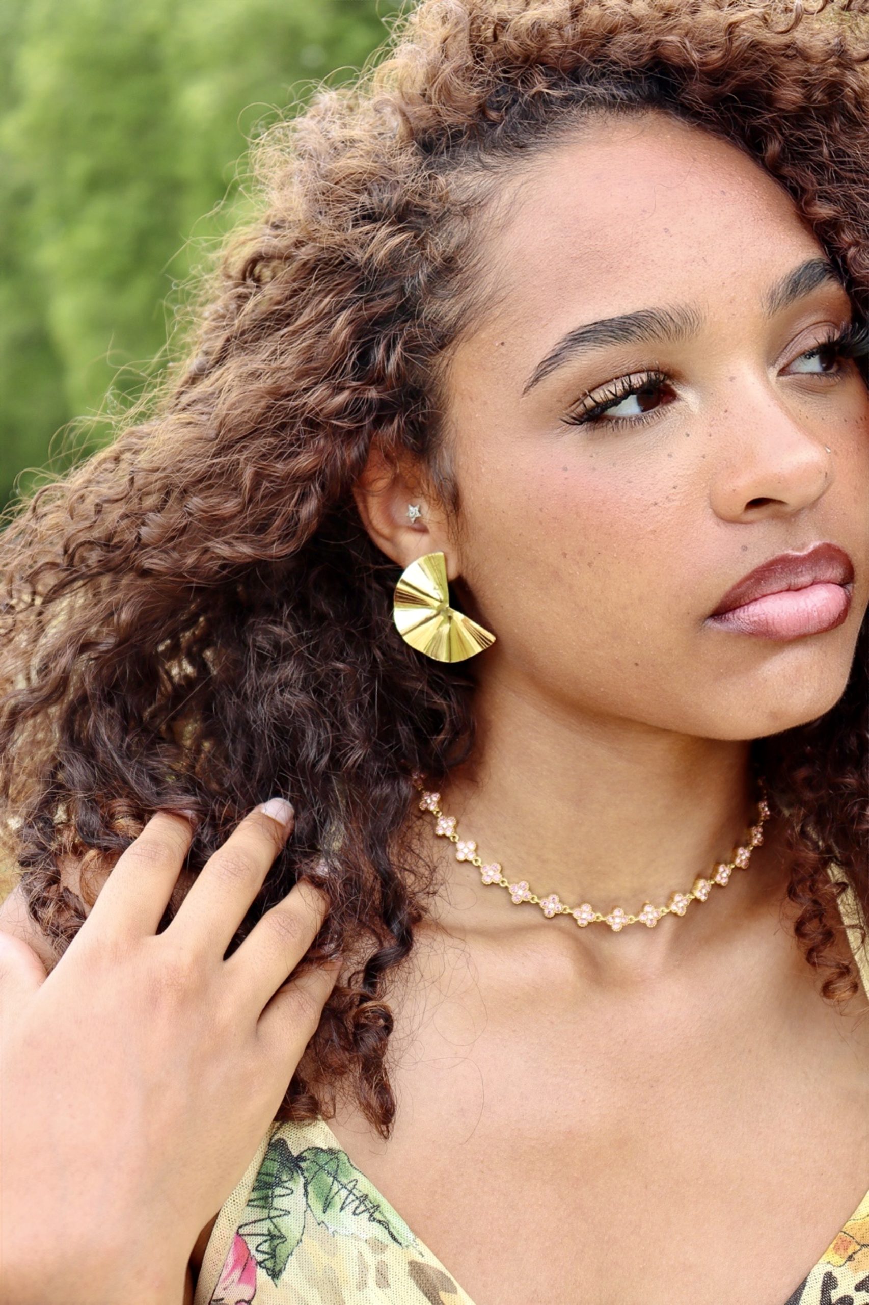 Boucles d’oreilles Éventail