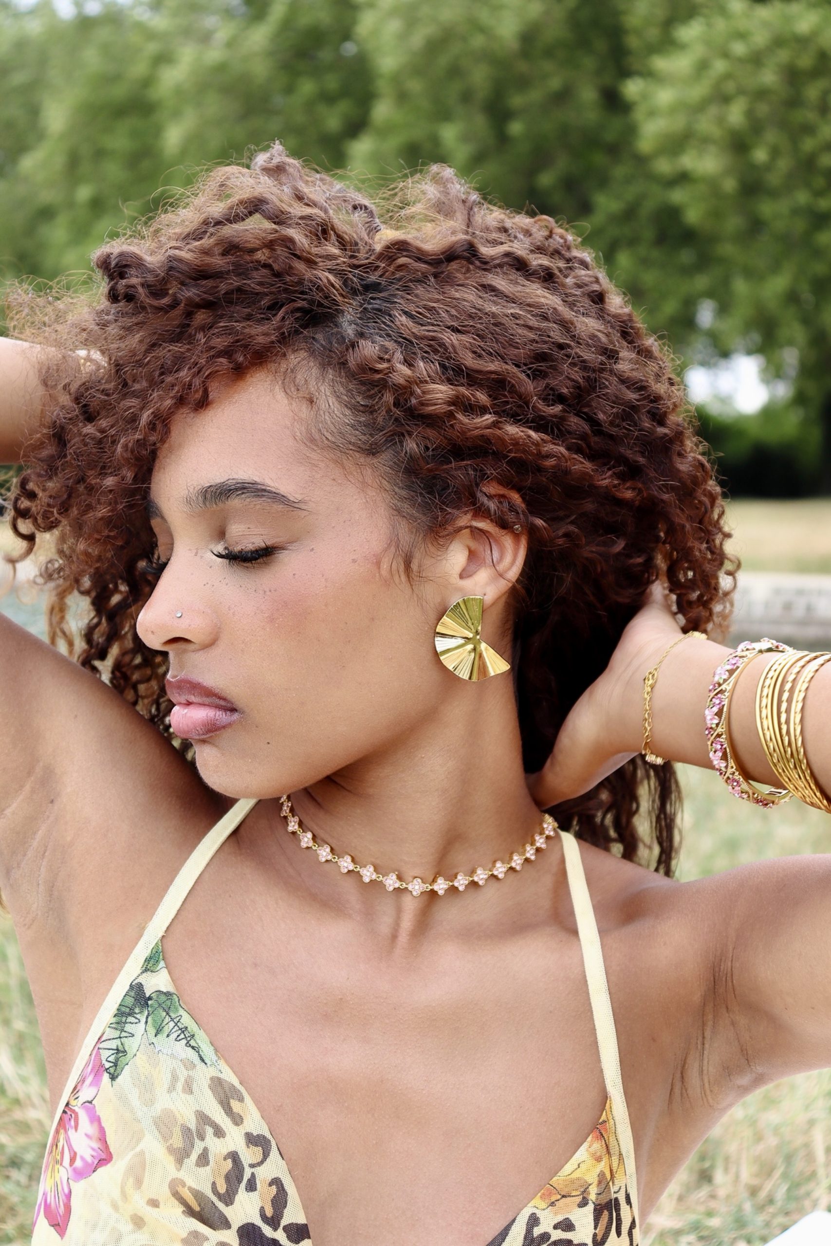 Boucles d’oreilles Éventail