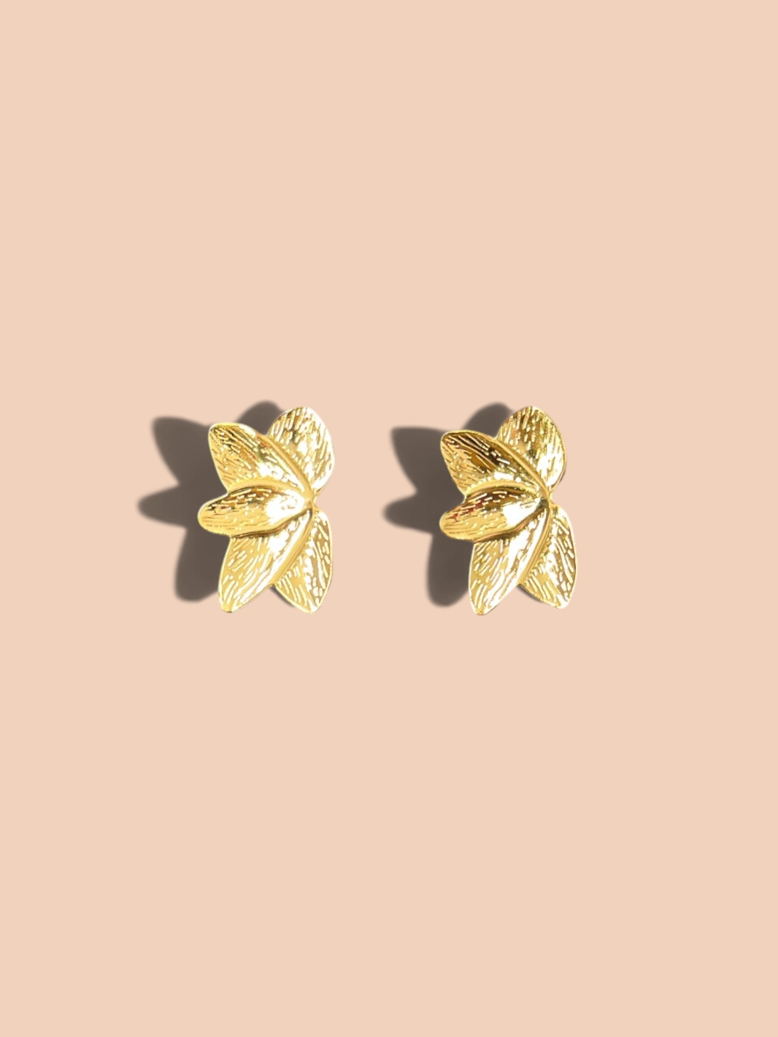 Boucles d’oreilles Fleurs Texturées
