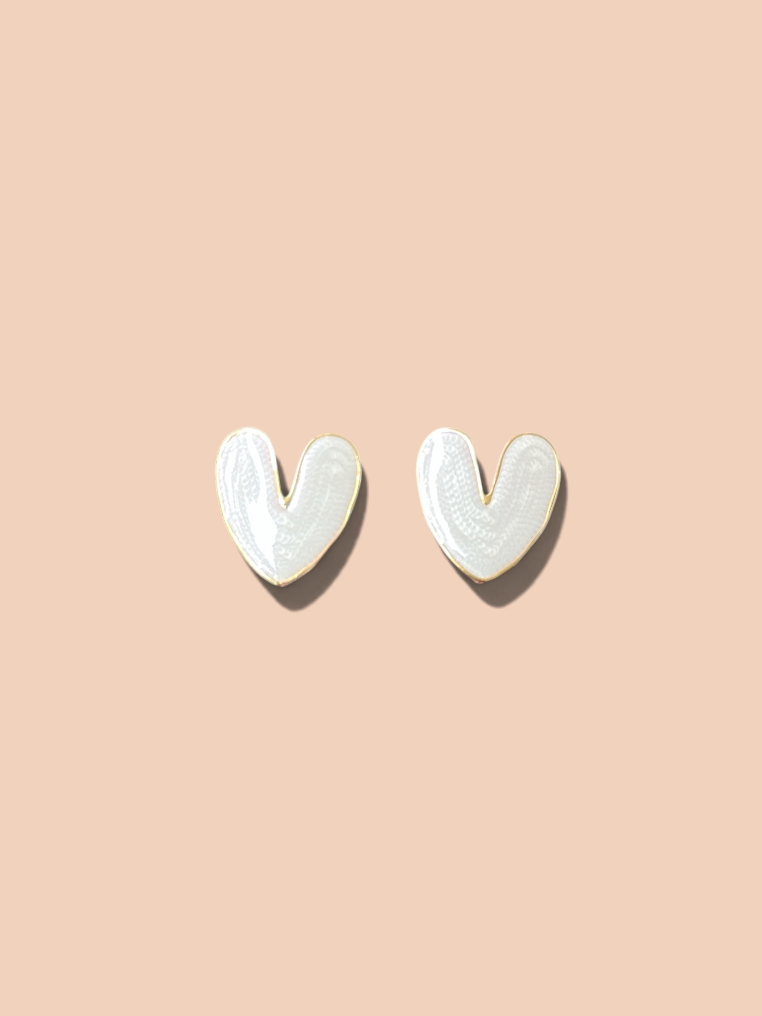 Boucles d’oreilles Cœurs Nacrés
