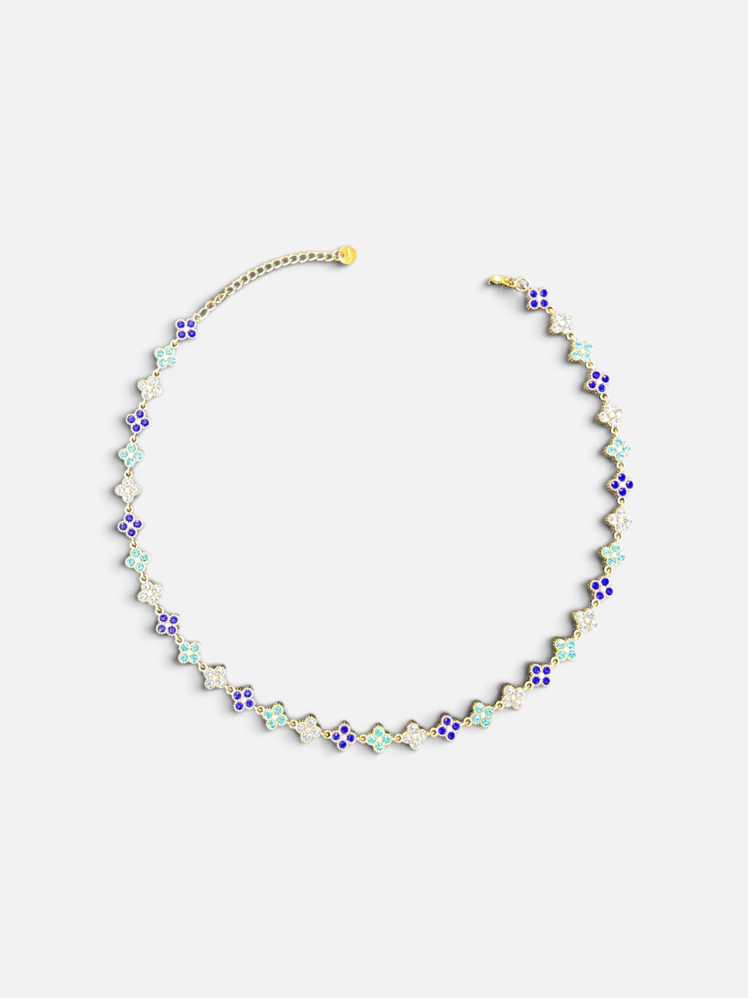 Collier Fleurs Bleues